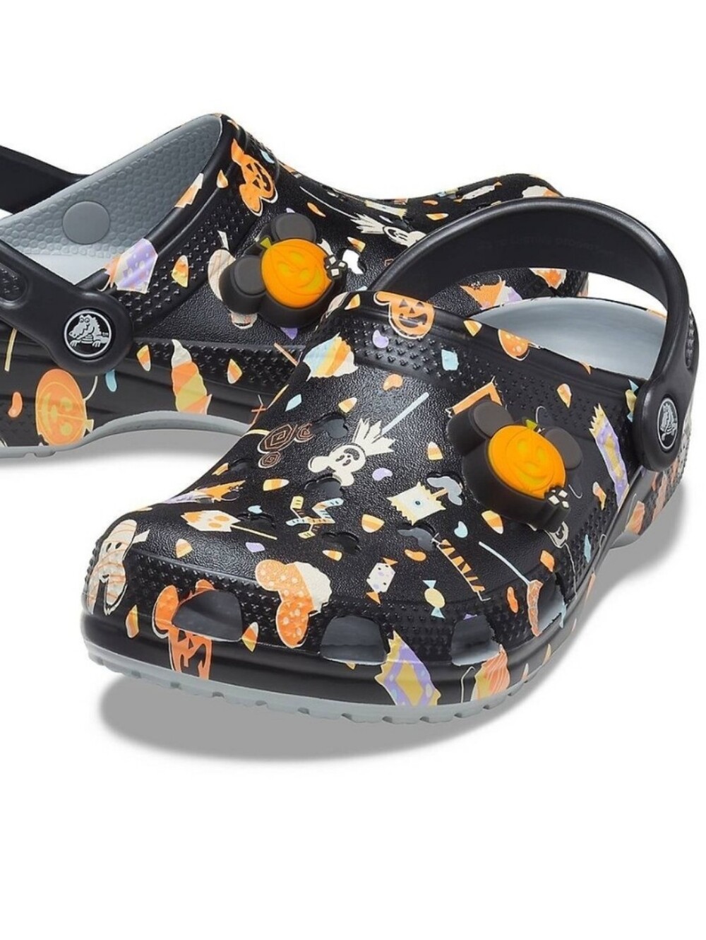 Crocs  Halloween Mickey Mouse Print Clog - Black/Orange